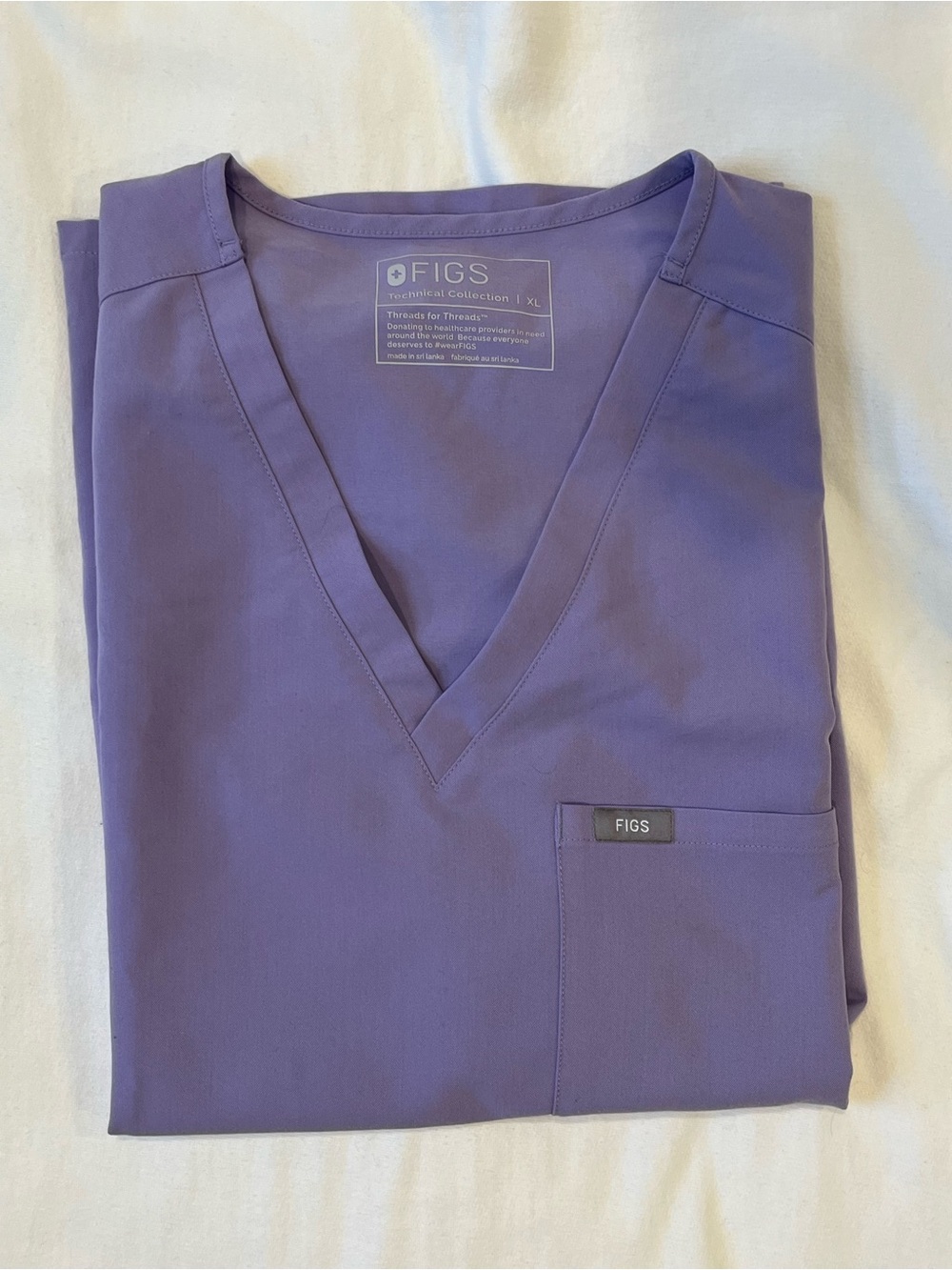 Figs Scrub Top LIMITED EDITION Lavender Dew